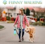 Travel Dog Water Bottles, Portable Dog Essentials for Outdoor, Trendy Dog Accessories for Small Medium Large Dogs, Food Grade Dog Water Bowl Dispenser, Gifts for Dog (19Oz, Blue&Green) - Image 9