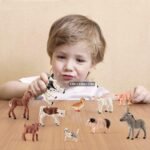 10 Pcs Baby Plastic Farm Animal Toy Figure Set for Toddler Kid 3-5 5-7 Cow Horse Goat Sheep Pig Donkey Goose Dog - Image 4