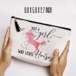 Horse Gifts for Women Horse,Horse Stuff Best Gifts for Horse Lovers,Horse Makeup Bag Funny Birthday Gifts for Women Niece Sisters Friend Horse Makeup Bag Travel Toiletry Bag - Image 5