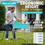 Dog Bath Tub, Dog Washing Station for Bathing and Grooming, 4 Levels Elevated Collapsible Portable Shower Bathtub for Small Dogs Cats Pet - Image 5