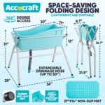 Dog Bath Tub, Dog Washing Station for Bathing and Grooming, 4 Levels Elevated Collapsible Portable Shower Bathtub for Small Dogs Cats Pet - Image 6