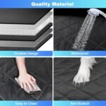 Dog Car Seat Cover for Back Seat, Dog Seat Cover Waterproof, Durable Scratch Proof, Nonslip Backing and Hammock, 600D Heavy Duty Cars Trucks and SUV Back Seat Cover for Dogs - Image 7