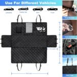 Dog Car Seat Cover for Back Seat, Dog Seat Cover Waterproof, Durable Scratch Proof, Nonslip Backing and Hammock, 600D Heavy Duty Cars Trucks and SUV Back Seat Cover for Dogs - Image 9