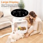 Automatic Cat Dryer Box 75L Extra Large Capacity Ultra Quiet Fast Pet Hair Drying Box Smart App Control Temperature and 360° Drying for Cats and Small Dogs - Image 5