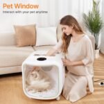 Automatic Cat Dryer Box 75L Extra Large Capacity Ultra Quiet Fast Pet Hair Drying Box Smart App Control Temperature and 360° Drying for Cats and Small Dogs - Image 6
