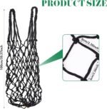 4 Pcs Hay Nets for Horses, Slow Feeder Hay Nets for Forses, Hay Nets for Horses Slow Feed, Hay Net for Goat Cattle Equine Horses Stalls Barn Supplies (Black, Yellow, Green, Blue) (4) - Image 4