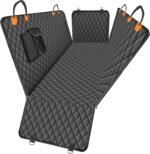 100% Waterproof Dog Car Seat Cover for Back Seat, Large Hammock and Pet Protector, Suitable for Small and Large Dogs, Cars, Trucks, SUVs,Standard(Orange&Black) - Image 9
