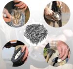 KUIDAMOS 250PCS Horseshoe Nails, Horseshoes Equipment Equestrian Sport Equipment Horse Training Supplies Tool 2.1 Inch E6 Hoof Nails for Horse Race - Image 8