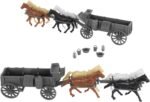 BMC CTS American Civil War Ambulance Wagons - Gray Square Top Horse Cart Playset - Image 5