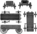 BMC CTS American Civil War Ambulance Wagons - Gray Square Top Horse Cart Playset - Image 7