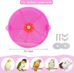 Bird Creative Foraging System Wheel Seed Food Ball Rotate Training Toy for Small and Medium Parrots Parakeet Cockatiel Conure (Purple) - Image 5