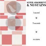 Dog Food Mats for Floors, Absorbent Quick Dry Pet Cat Food Mat, Dog Bowl Mats for Food and Water Dispenser Mat, Eco-Friendly Dog Accessories Pet Supplies 12"x20" - Image 4