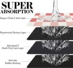 Dog Food Mats for Floors, Absorbent Quick Dry Pet Cat Food Mat, Dog Bowl Mats for Food and Water Dispenser Mat, Eco-Friendly Dog Accessories Pet Supplies 12"x20" - Image 5