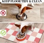 Dog Food Mats for Floors, Absorbent Quick Dry Pet Cat Food Mat, Dog Bowl Mats for Food and Water Dispenser Mat, Eco-Friendly Dog Accessories Pet Supplies 12"x20" - Image 6