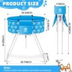 Dog Bathtub for Dogs, Elevated Professional Dog Bath Tub for Pet Bathing Shower and Grooming, Portable Foldable with Safety Lock Pets Washing Station for Small, Medium, Large Pet Dog Cats - Image 3