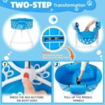 Dog Bathtub for Dogs, Elevated Professional Dog Bath Tub for Pet Bathing Shower and Grooming, Portable Foldable with Safety Lock Pets Washing Station for Small, Medium, Large Pet Dog Cats - Image 6