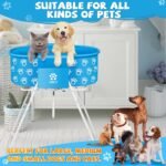 Dog Bathtub for Dogs, Elevated Professional Dog Bath Tub for Pet Bathing Shower and Grooming, Portable Foldable with Safety Lock Pets Washing Station for Small, Medium, Large Pet Dog Cats - Image 7