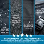 Bulldogology Cargo Liner for SUV - Heavy Duty Pet Trunk Liner Cargo Cover for SUV - Waterproof SUV Cargo Liner for Dogs Hair, Muddy Paws - Protector Cargo Mats for Back of SUV (Large, Black) - Image 7