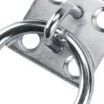 Tie Ring Plate, Resistant Horses Block Tie Ring Replacement Easy Installation Hitch Ring with Plate for Horse Stall Stable and Horse Barn - Image 7