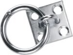 Tie Ring Plate, Resistant Horses Block Tie Ring Replacement Easy Installation Hitch Ring with Plate for Horse Stall Stable and Horse Barn - Image 8