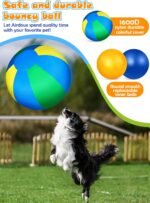 Herding Ball for Dogs: 25" Complete Set Horse Ball Dog Ball with 2 PVC Ball, ‘Horseshoe’ Pump, Tri-Colour Cover, Horse Toys, Collie Ball for Herding Dogs - Image 4