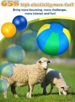 Herding Ball for Dogs: 25" Complete Set Horse Ball Dog Ball with 2 PVC Ball, ‘Horseshoe’ Pump, Tri-Colour Cover, Horse Toys, Collie Ball for Herding Dogs - Image 6