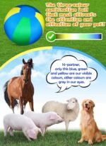 Herding Ball for Dogs: 25" Complete Set Horse Ball Dog Ball with 2 PVC Ball, ‘Horseshoe’ Pump, Tri-Colour Cover, Horse Toys, Collie Ball for Herding Dogs - Image 7
