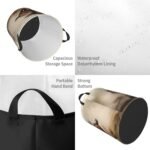 Animals Horse Running Laundry Basket Waterproof Foldable Storage Bin Lightweight Laundry Hamper Clothes Toys Organizer Bag With Handles For Home Bathroom Bedroom Dorm - Image 5