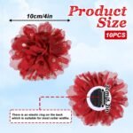 10 Pcs Dog Collar Flowers Chiffon Multi Color Dog Flower Bow Ties 4 Inch Puppy Charms Flower Collars for Puppy Collar Grooming Accessories - Image 3