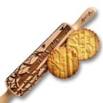 Embossing Rolling Pin BIRCH with CARDINALS. Eengraved Wooden Embossed Dough Roller for Embossed Cookies or Clay by Algis Crafts - Image 3