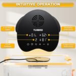 TURBRO 55L Pet Incubator, Precision Temperature Control for Puppy & Kitten Care, with Adjustable Fan Speed, Multifunctional LED Panel, Respiratory Support Nebulizer, Humidity Monitoring - Image 4