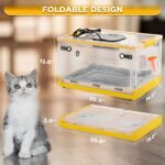 TURBRO 55L Pet Incubator, Precision Temperature Control for Puppy & Kitten Care, with Adjustable Fan Speed, Multifunctional LED Panel, Respiratory Support Nebulizer, Humidity Monitoring - Image 6