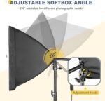 Torjim Softbox Photography Lighting Kit, 16'' x 16'' Professional Softbox Lighting Kit with 85W 3000-7500K LED Bulbs, Studio Lights for Photography/Video Recording/Live Streaming - Image 6