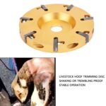 Livestock HOOF Trimming DISC Metal Alloy Grinder Cattle Horses Sheep Care Tool for HOOF Claws Yellow - Image 7