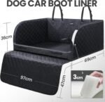 Pecute SUV Cargo Liner for Dogs,Heavy Duty Pet Trunk Liner Cargo Cover with Soft Cushion, Pet Cover Dog Seat Mat SUVs with Bumper Flap Protector，Protector Cargo Mats for Back of SUV - Image 8