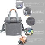 Pet Grooming Bag, Dog Grooming Supplies Organizer Tote Bag, Perfect for Pet Grooming Tool Kit Accessories-Grey - Image 4