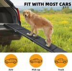 Dog Ramp for Car, 63"x17" Dog Ramps for Large Dogs with Anti-Slip Rug Surface, Folding Dog Ramp Up to 250LBS, Outdoor Dog Ramp for Trucks & SUV - Image 8