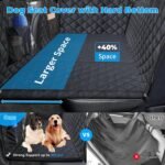 URPOWER XL Dog Back Seat Extender for Crew Cab Truck, Hard Bottom Dog Car Seat Cover Waterproof Dog Car Hammock Pet Backseat Bed, Pet Truck Accessories for F150 / RAM 1500/ Tundra Crew Cab - Image 3