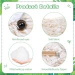 Muiteiur 4 Pcs Horse Stuffed Animal Set, 21inch Large Stuffed Mommy Horse with Babies Pony Toys, Brown Stuffed Horse Plush Pillow for Boys Girls - Image 4