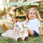 Muiteiur 4 Pcs Horse Stuffed Animal Set, 21inch Large Stuffed Mommy Horse with Babies Pony Toys, Brown Stuffed Horse Plush Pillow for Boys Girls - Image 7