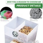Automatic Bird Feeder，No Mess Bird Feeder, Bird cage Accessories-Large Capacity Canary Parrot Bird Parrot Seed Food Container (Can Hold a Variety of Food) by Old Tjikko - Image 4