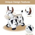 HotMax Bouncy Cow Hopping Toy, Inflatable Plush Bouncing Horse for Toddlers, Outdoor Ride on Bouncy Farm Animals, Birthday Gift for 18 Months 2 3 4 Year Old Boy or Girl - Image 4