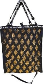 Majestic Ally Double Side Open Slow Feeder Hay Bag - Diamond Shaped Obliquely Placed Webbing (Black) - Image 10