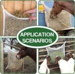 2PCS Horse Hay Feeder Net Slow Feed Bag ，Easy to Hang Hay Bag for Horses with Large Capacity Hay Nets for Horses Feeder Full Day Feeding(White) - Image 5