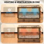 TURBRO 157 L Pet Incubator for Puppies and Kittens, Temperature and Humidity Control with Thermostat, Ventilation System, 2 LED Panels, 3 Fan Speeds, All Accessories Included - Image 4