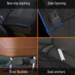 Active Pets Fabric Car Bench Dog Seat Cover for Back Seat, Waterproof Vehicle Seat Covers, Durable Scratch Proof Nonslip, Protector for Pet Fur & Mud, Washable - Blue - Image 5