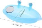 Bird Bath Toy with Mirror, Shower Parrot Bathing Tub Food Feeder Bowl for Pet Small Medium Parrot Parakeets Cockatiels, Conures, Macaws, Love Birds, Finches - Image 7