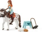 Schleich Horse Club, 9-Piece Playset, Horse Toys for Girls and Boys 5-12 Years Old Mia and Spotty - Image 3