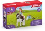 Schleich Horse Club, 9-Piece Playset, Horse Toys for Girls and Boys 5-12 Years Old Mia and Spotty - Image 11