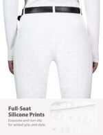 Harrison Howard Women's Full Seat Riding Tights Active Silicon Grip with Mesh Horse Riding Pants for Women - Image 5